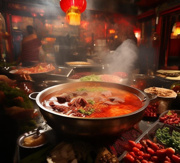 上上谦火锅店特色美食，麻辣鲜香入魂，尽享川渝风味盛宴